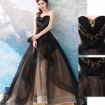 Noble temperament, black banquet, annual conference stage performance, runway show host, artistic examination princess wedding dress